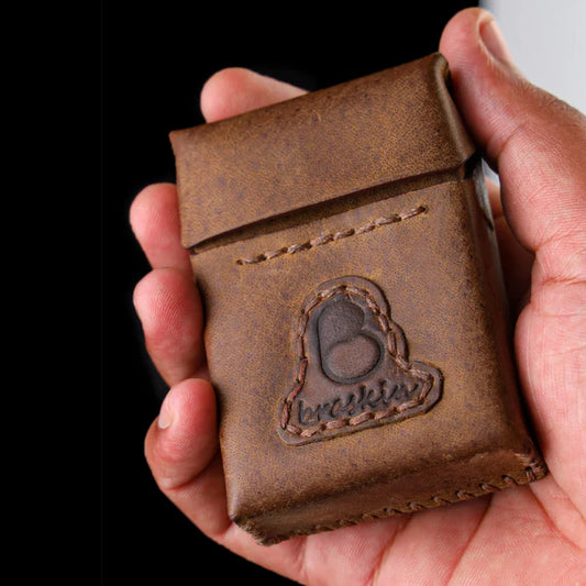 Classic Caramel Leather Cigarette Case