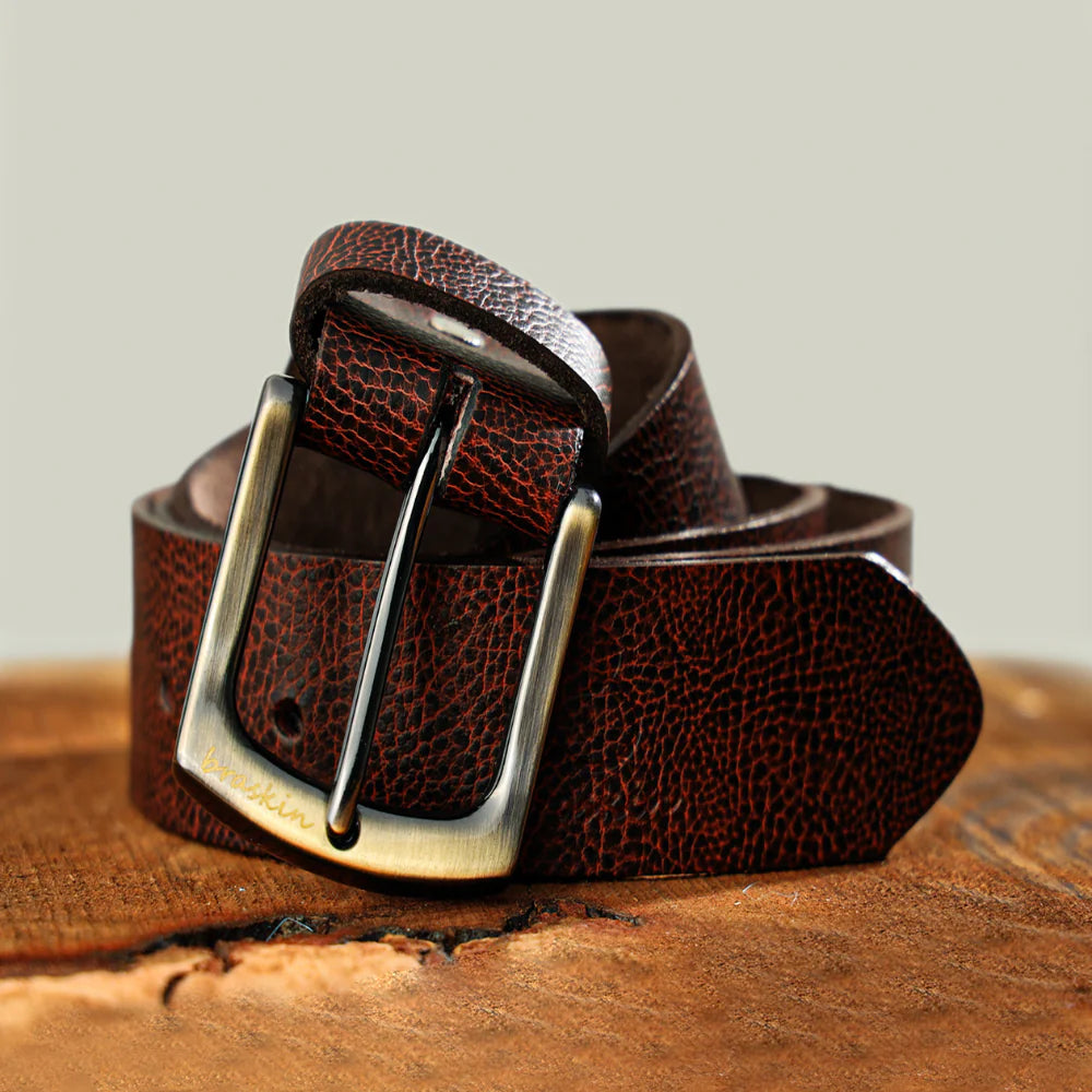 Terra Brown Leather Belt