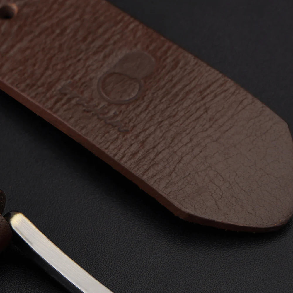 Mocha Brown Leather Belt