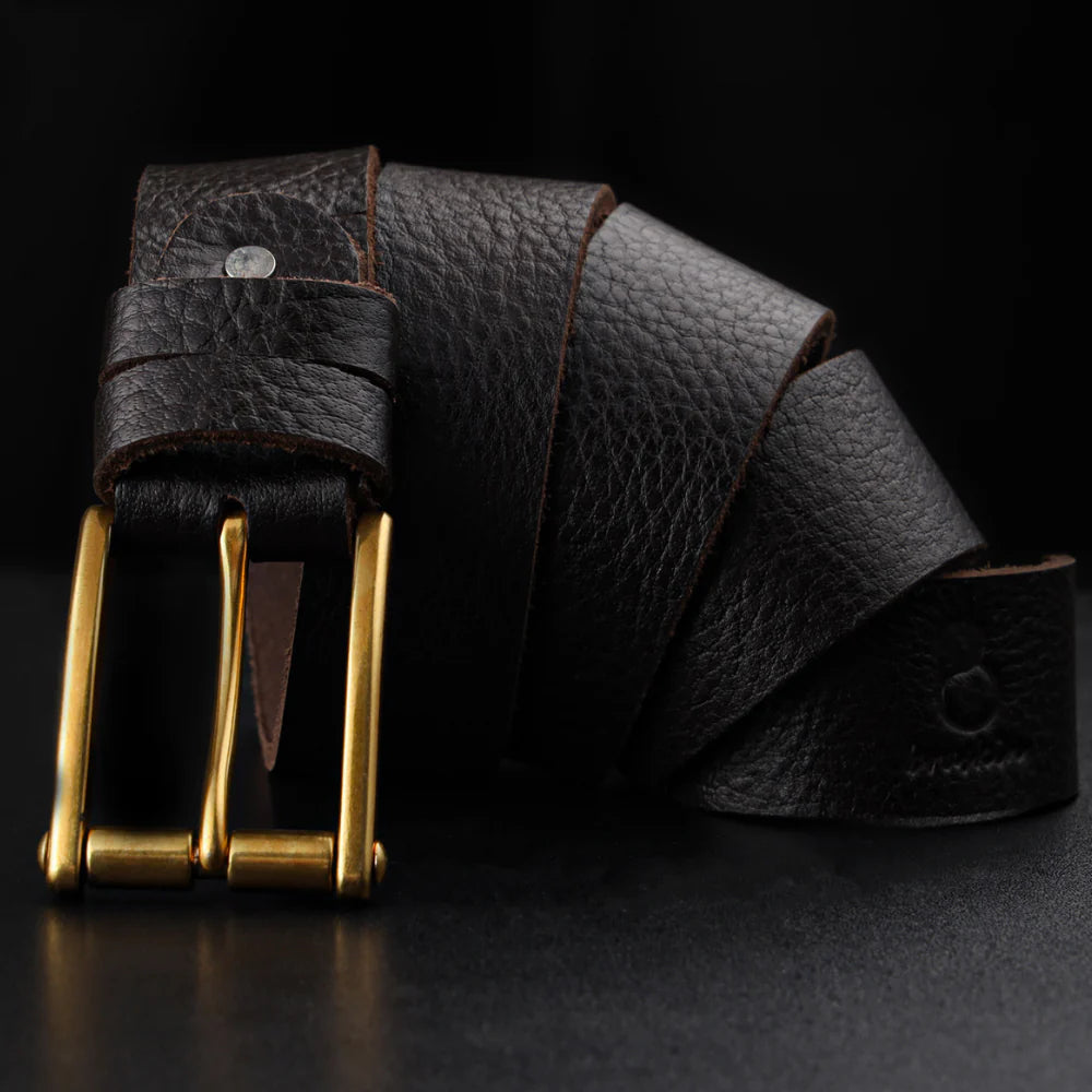 Hazel Brown Leather Belt