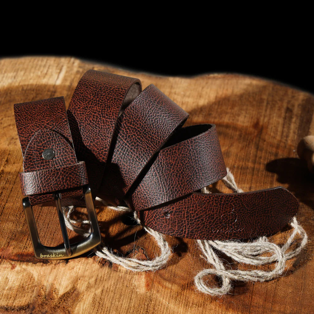 Terra Brown Leather Belt