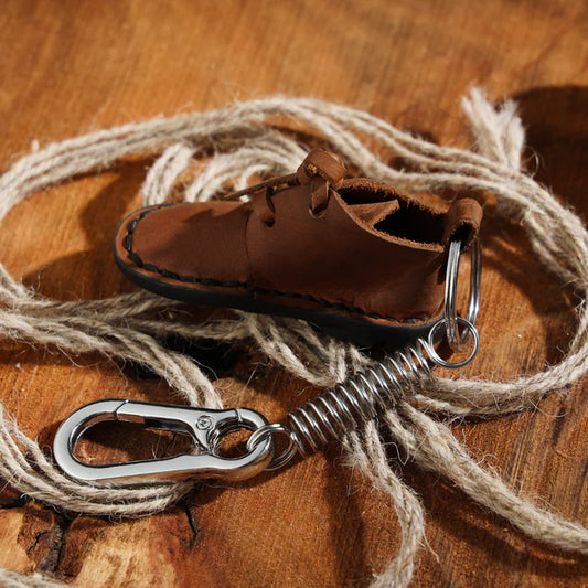 Mini shoe leather Key Chain