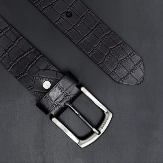 Croco Luxe Leather Belt