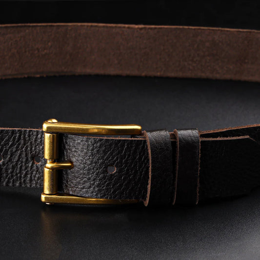 Hazel Brown Leather Belt