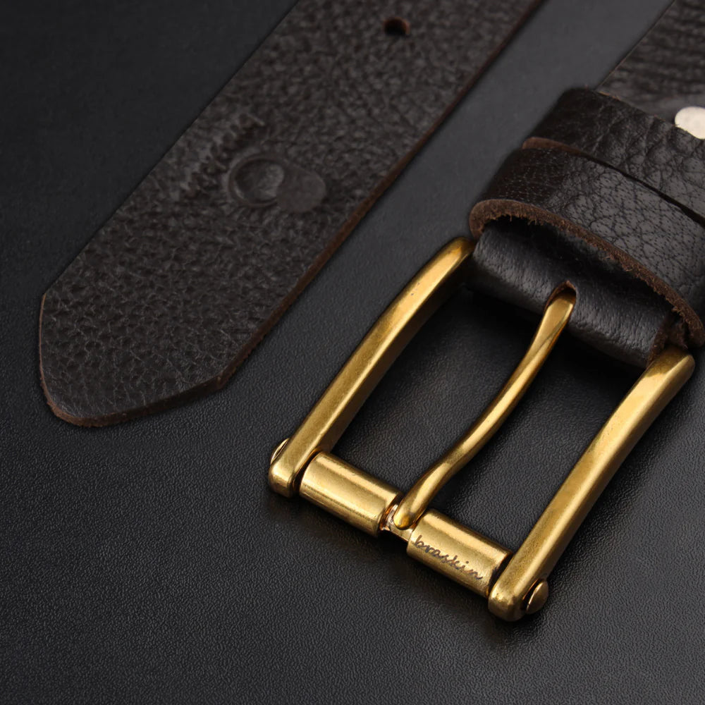 Hazel Brown Leather Belt