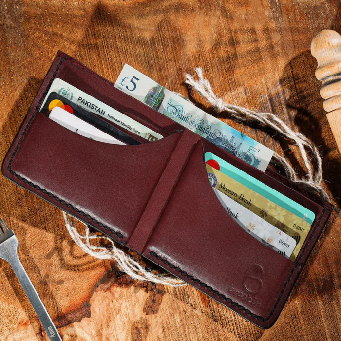 Scarlet Bloom Leather Wallet