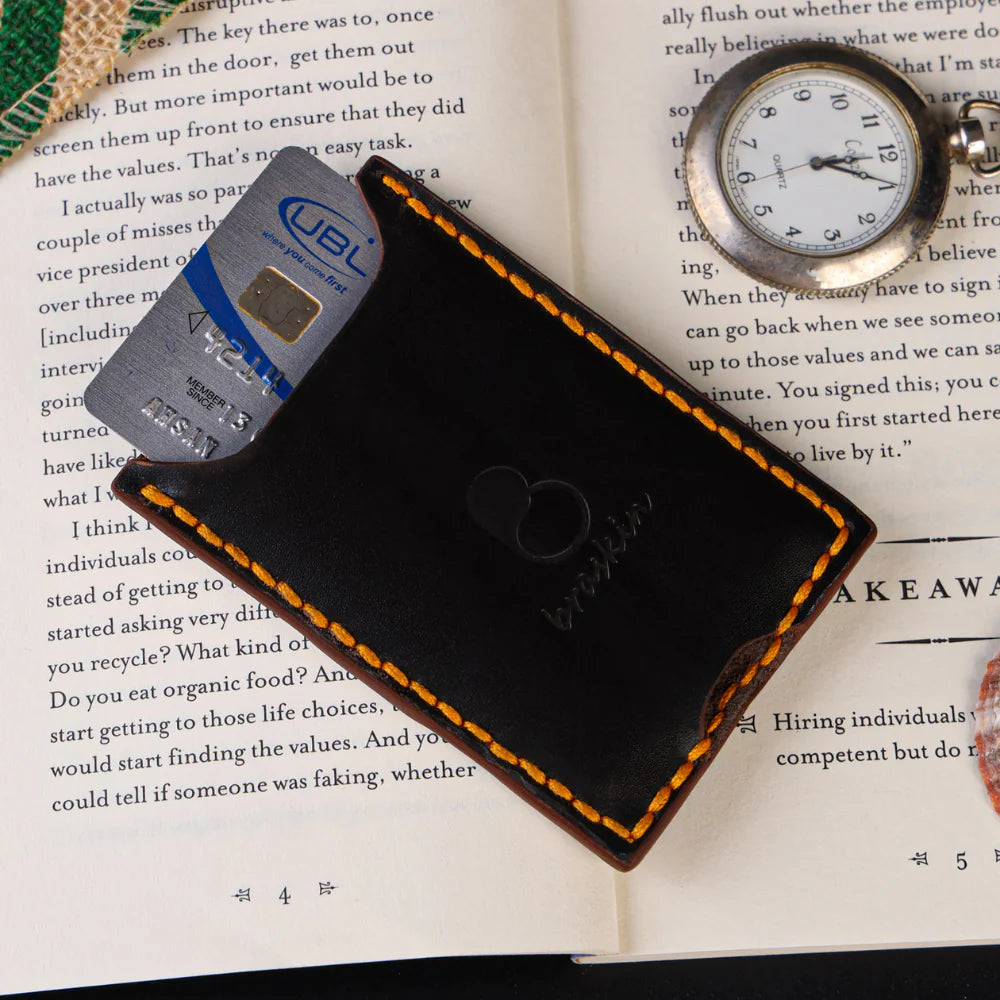 Gridlock Leather Card Holders