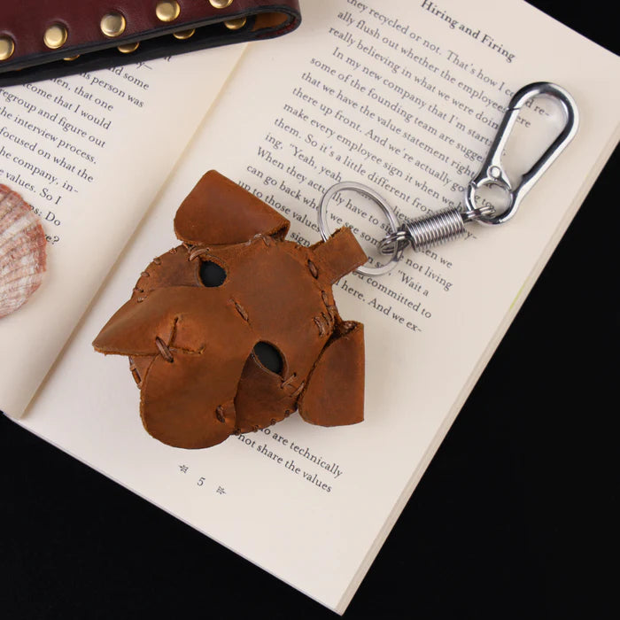 Dog Leather Key Chain