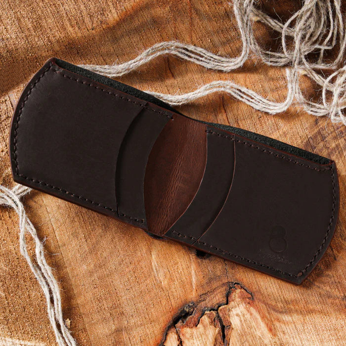 Double Decker Bifold Leather Wallet