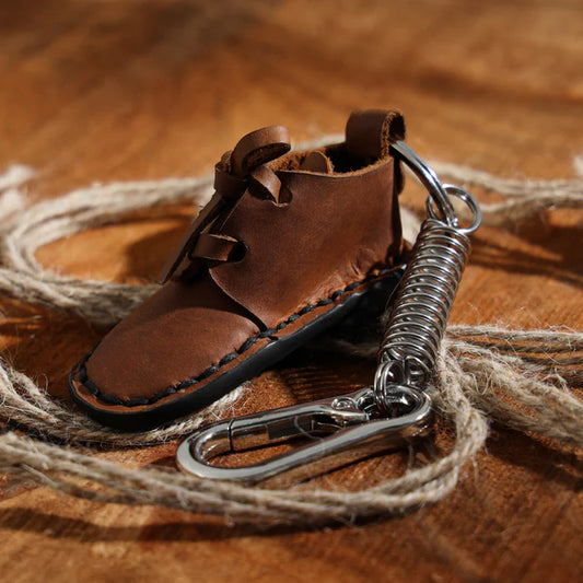 Mini shoe leather Key Chain