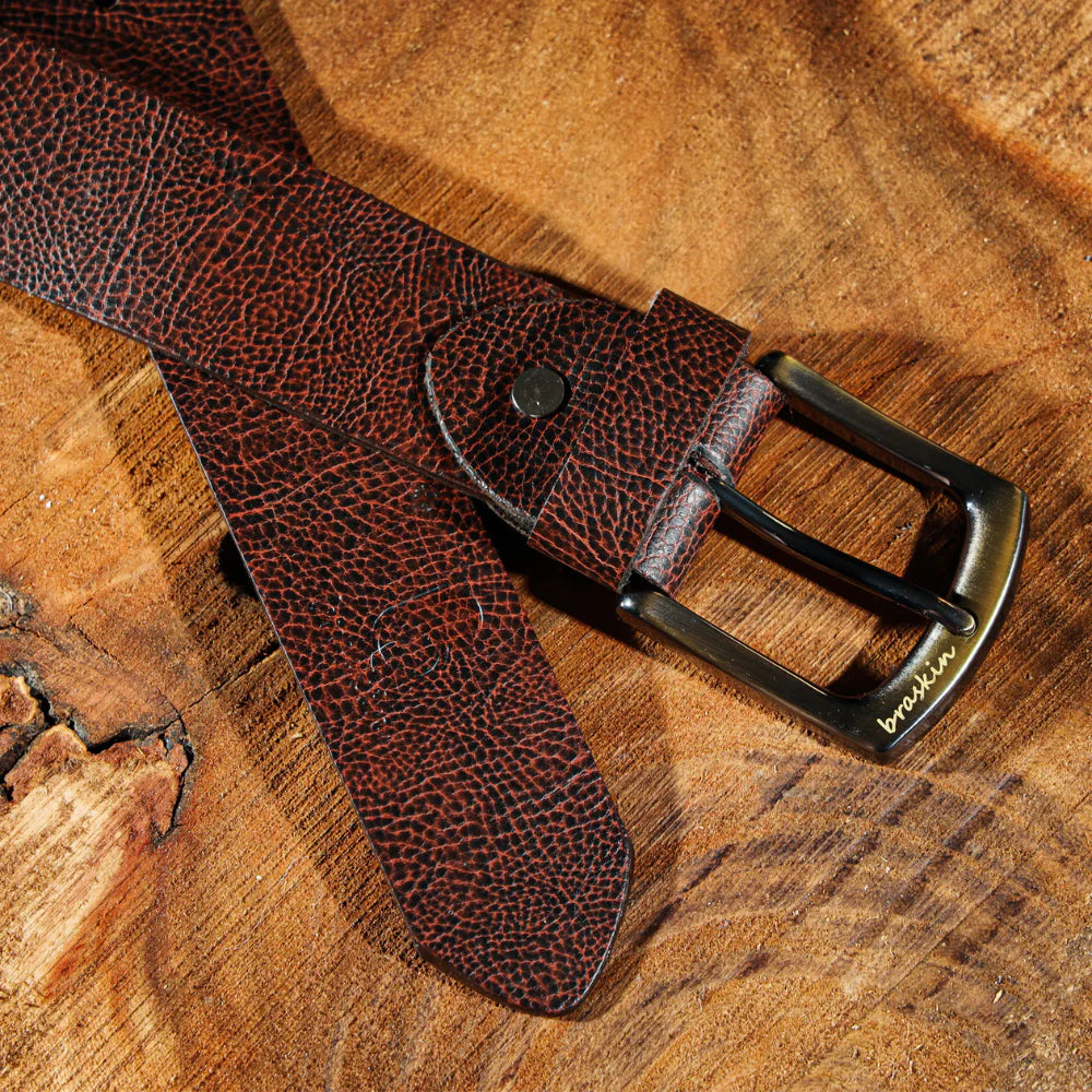 Terra Brown Leather Belt