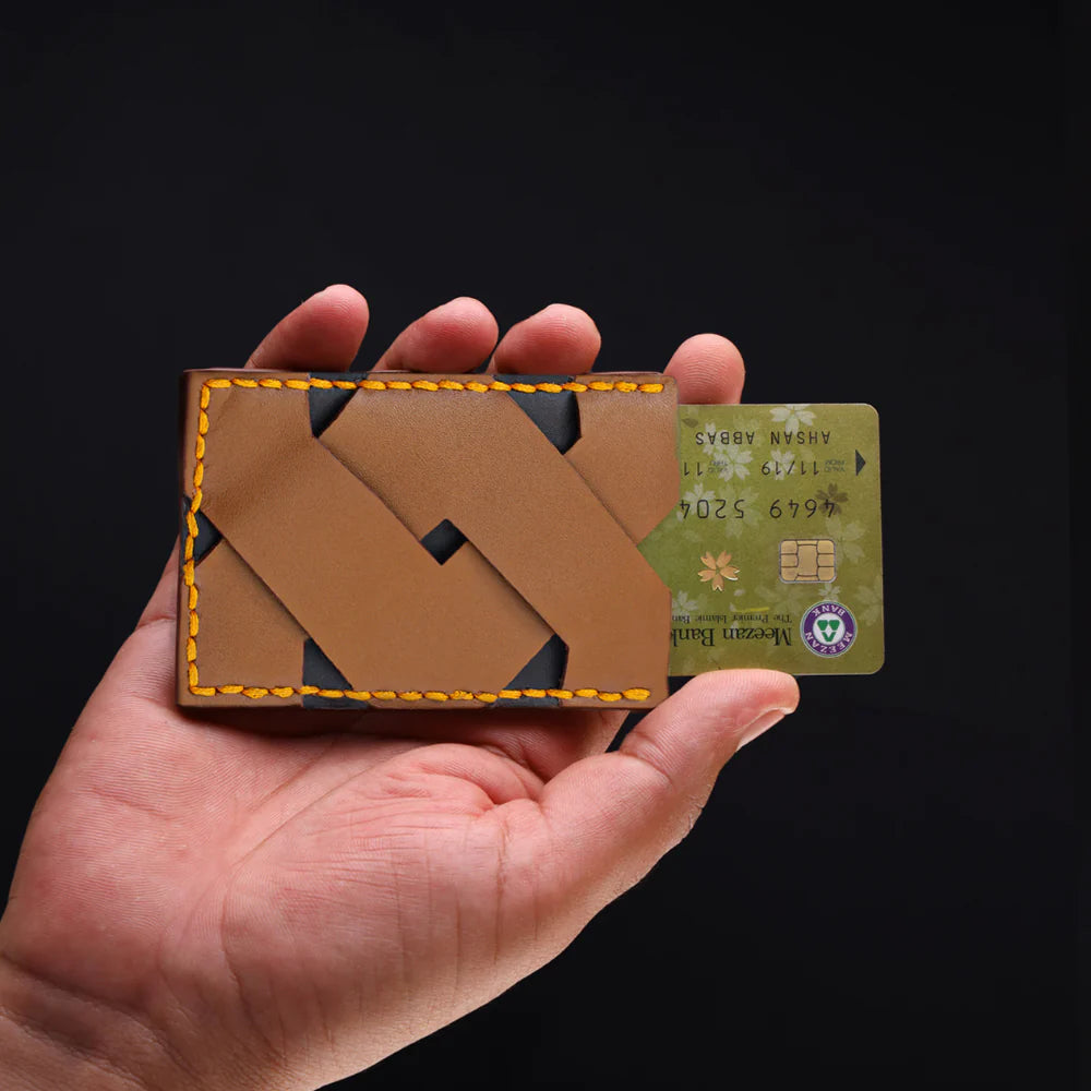 Gridlock Leather Card Holders