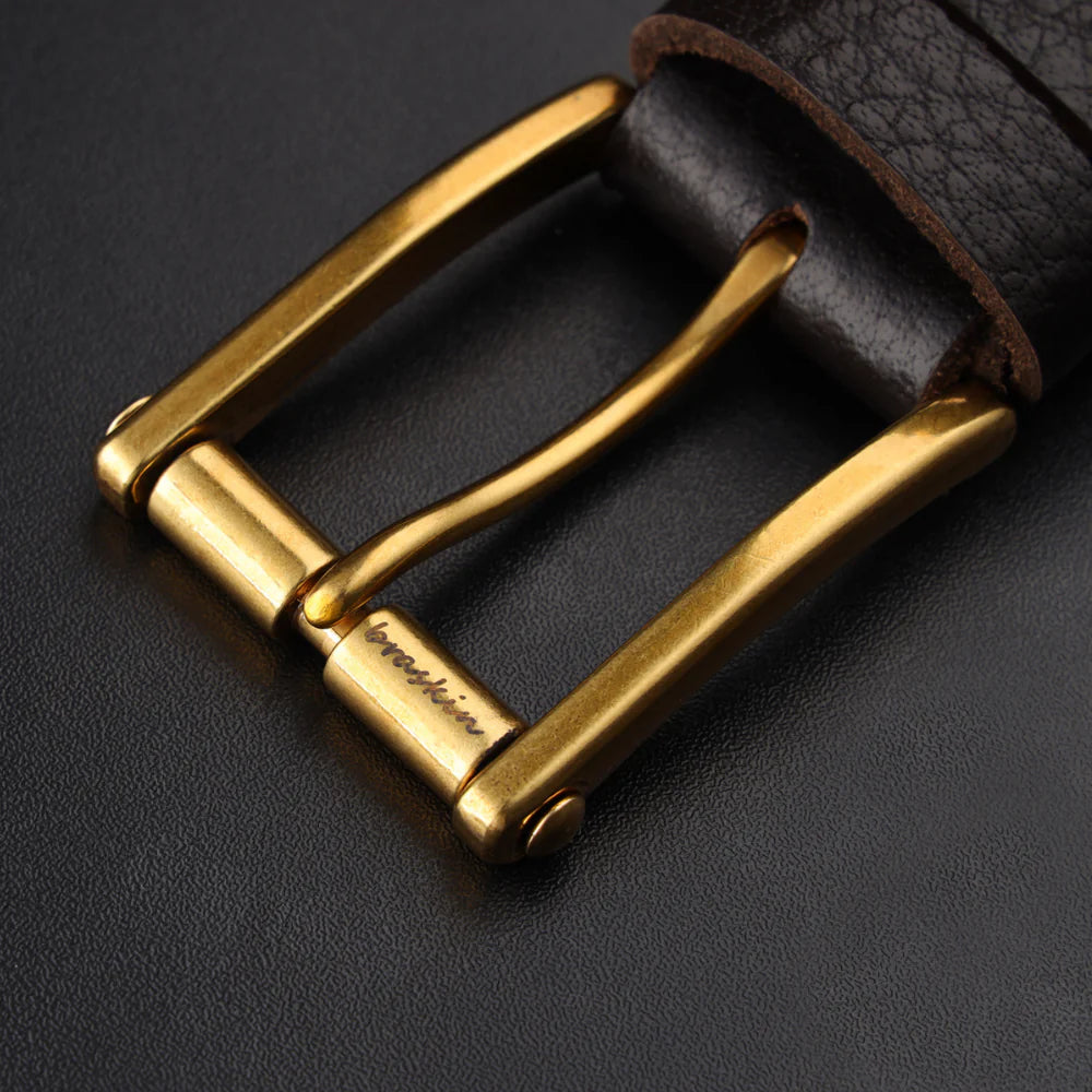 Hazel Brown Leather Belt