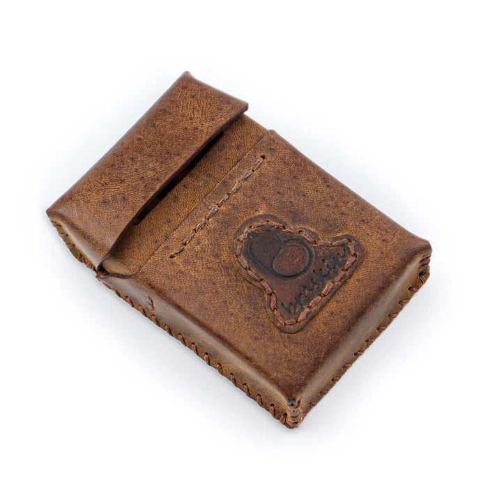 Classic Caramel Leather Cigarette Case