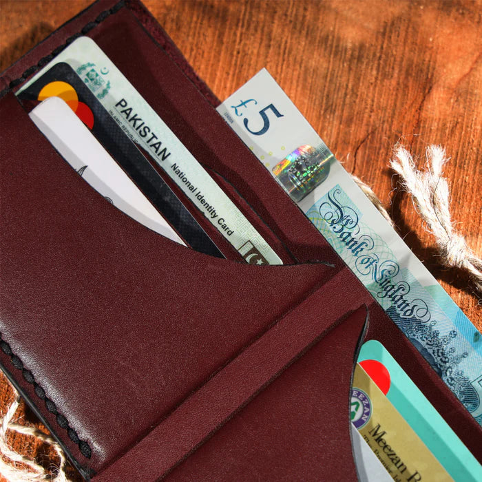 Scarlet Bloom Leather Wallet