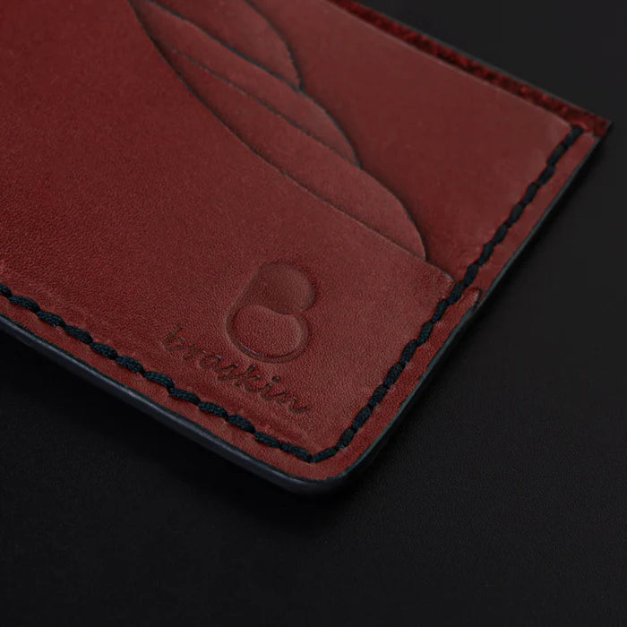 Scarlet Bloom Leather Wallet