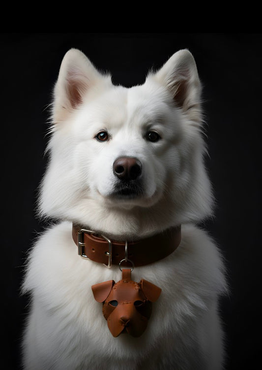 Dog Leather Key Chain